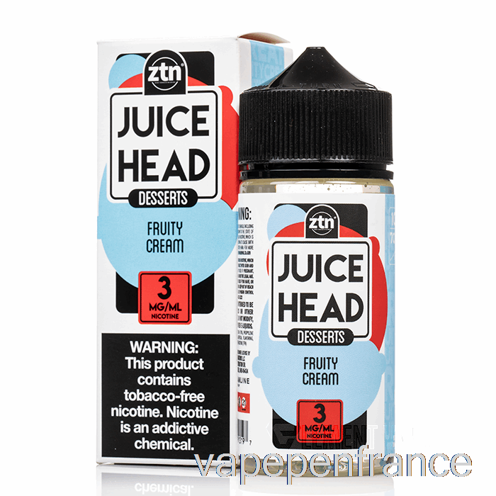 Crème Fruitée - Tête De Jus - Stylo Vape 100ml 3mg